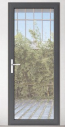 Aluminum casement door